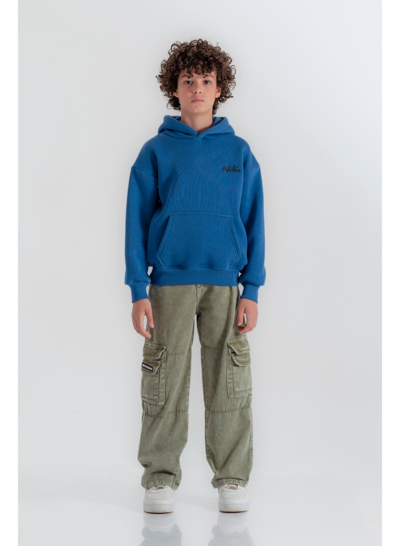 سي إن جينز وير كيدز بنطلون كارجو أولادي سادة بقصة واسعة - Image 4